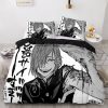 Anime Jujutsu Kaisen Duvet Cover Cartoon Bedding Sets Itadori Yuji Bed Set Quilt Comforter Covers Home 3 - Jujutsu Kaisen AU Shop