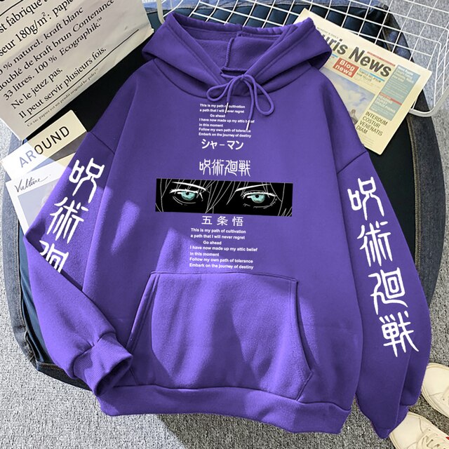 Anime Jujutsu Kaisen Gojo Satoru Comics Eyes Hoodie Men Fashion Hip Hop Streetwear Pullover Tops Loose 9.jpg 640x640 9 - Jujutsu Kaisen AU Store