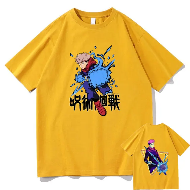 Anime Jujutsu Kaisen Graphic Tshirt Itadori Yuji Graphic T Shirts Men Women Manga Oversized T shirt.jpg 640x640 3 - Jujutsu Kaisen AU Store