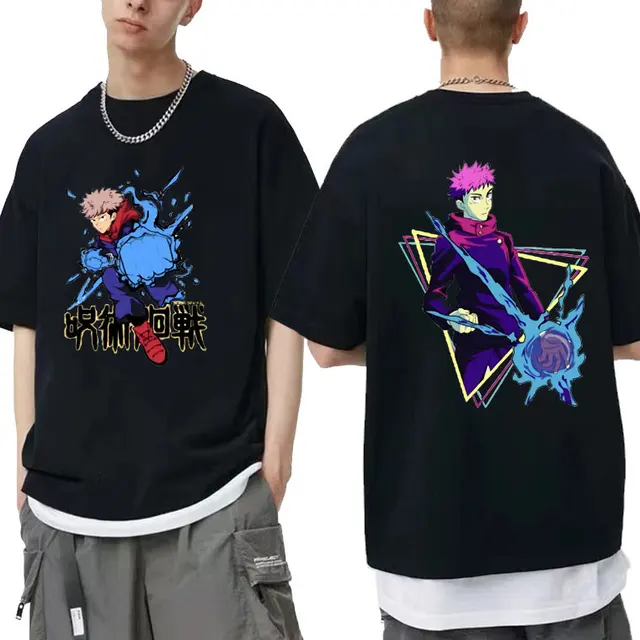 Anime Jujutsu Kaisen Graphic Tshirt Itadori Yuji Graphic T Shirts Men Women Manga Oversized T - Jujutsu Kaisen AU Store