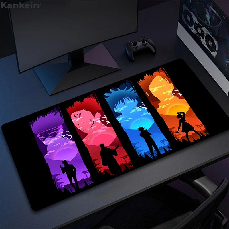 Gaming Mouse Pad Gamer Large Home Keyboard Pad Mouse Mat MousePads Anime Jujutsu Kaisen Anti slip 13 - Jujutsu Kaisen AU Shop