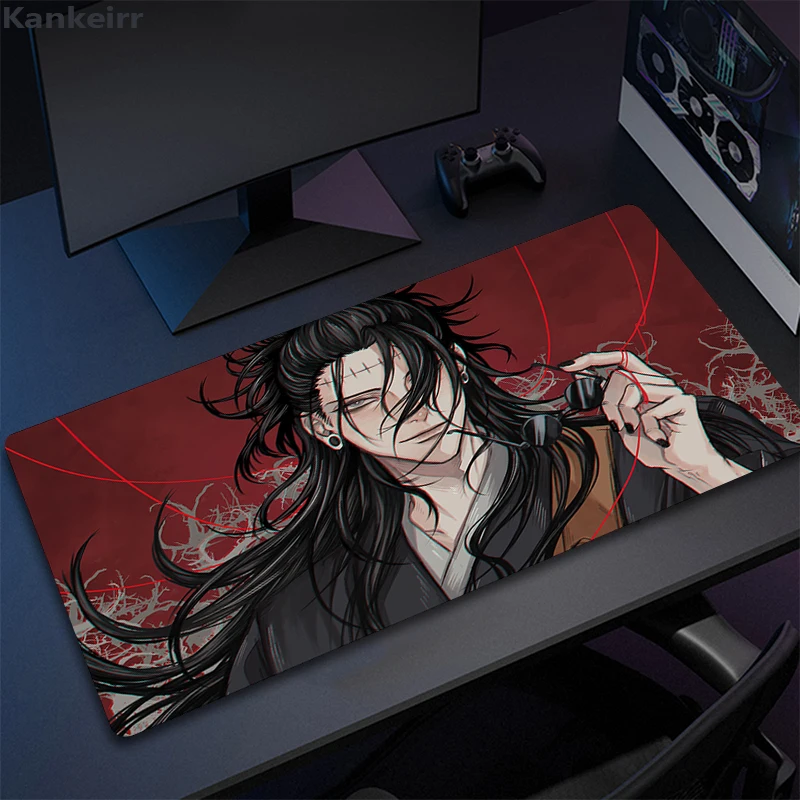 Gaming Mouse Pad Gamer Large Home Keyboard Pad Mouse Mat MousePads Anime Jujutsu Kaisen Anti slip 15 - Jujutsu Kaisen AU Store
