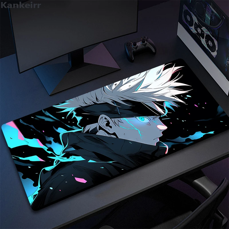 Gaming Mouse Pad Gamer Large Home Keyboard Pad Mouse Mat MousePads Anime Jujutsu Kaisen Anti slip 17 - Jujutsu Kaisen AU Store