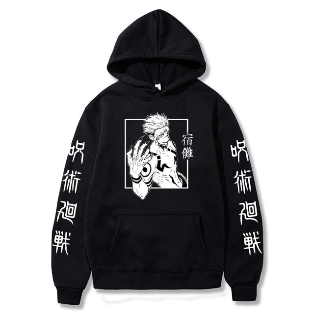 Harajuku Hoodies Unisex Jujutsu Kaisen Anime Ryomen Sukuna Graphics Printed Men s Hoodie Streetwear Fashion - Jujutsu Kaisen AU Store