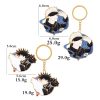 Hot Anime Jujutsu Kaisen Keychain Gojo Satoru Fushiguro Megumi Figure Enamel Pendant Keyring High Quality Props 5 - Jujutsu Kaisen AU Shop