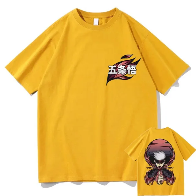 Japanese Anime Jujutsu Kaisen Satoru Gojo Double Sided Print T Shirt Men s Manga 90s Harajuku.jpg 640x640 3 - Jujutsu Kaisen AU Store