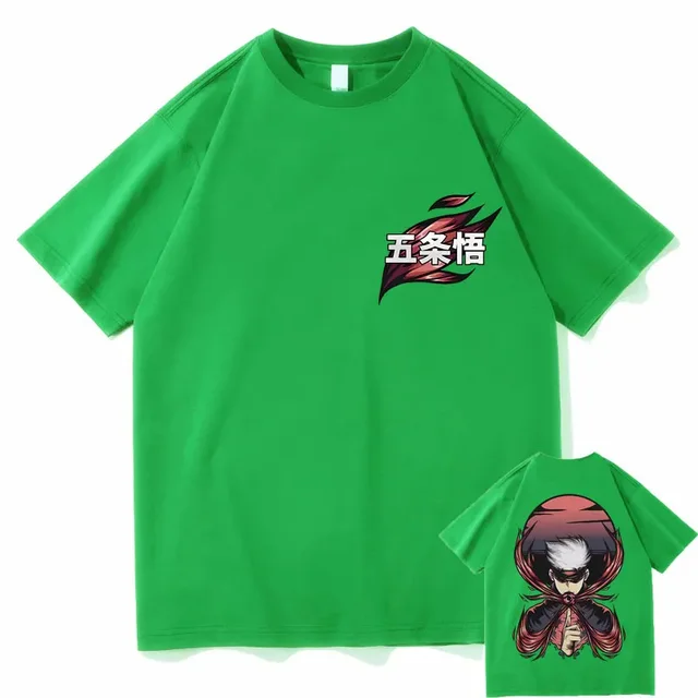Japanese Anime Jujutsu Kaisen Satoru Gojo Double Sided Print T Shirt Men s Manga 90s Harajuku.jpg 640x640 7 - Jujutsu Kaisen AU Store