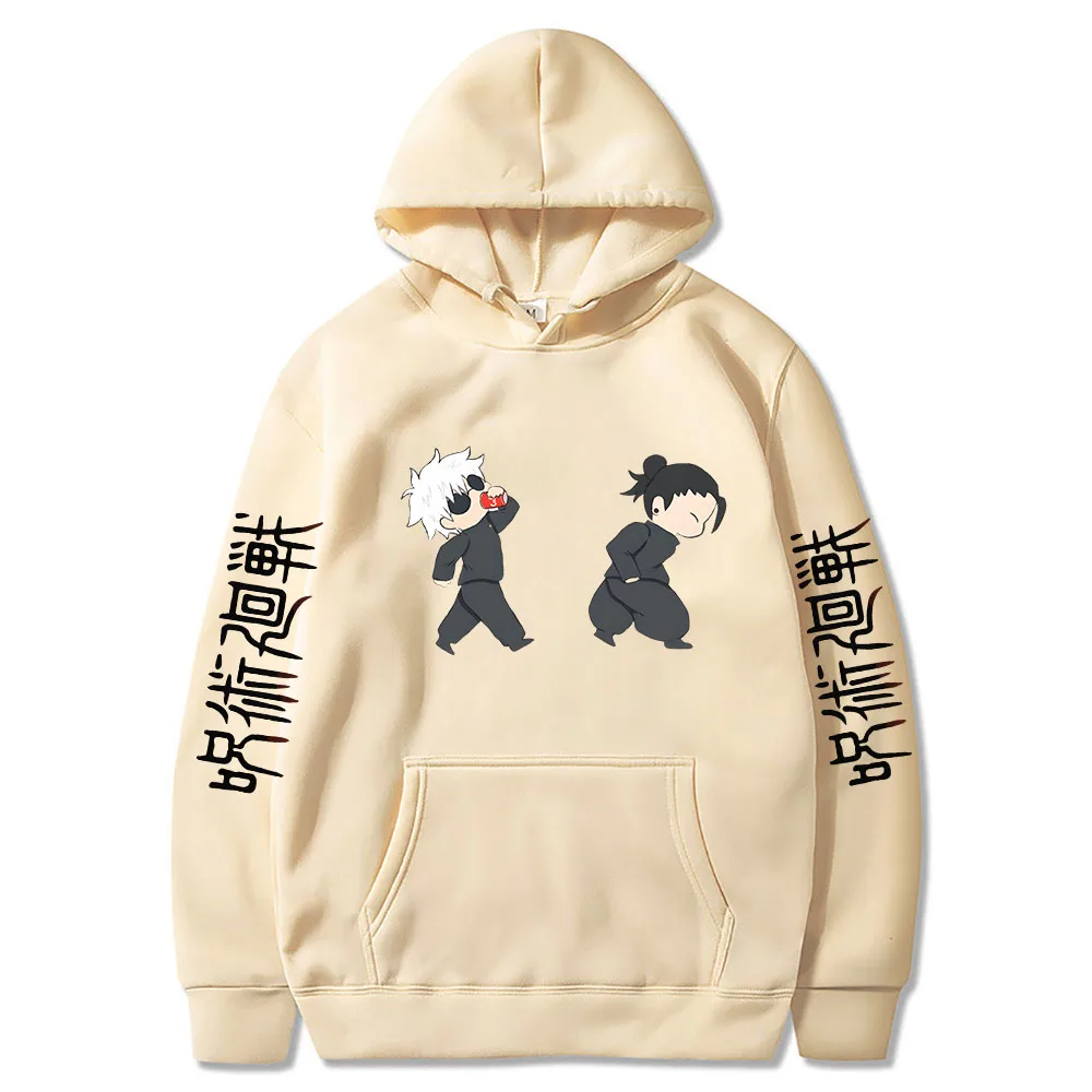 Jujutsu Kaisen Anime Hoodies Cartoon Satoru Gojo Cute Print Men Women Pullovers Autumn Winter Casual Plus 3 - Jujutsu Kaisen AU Store