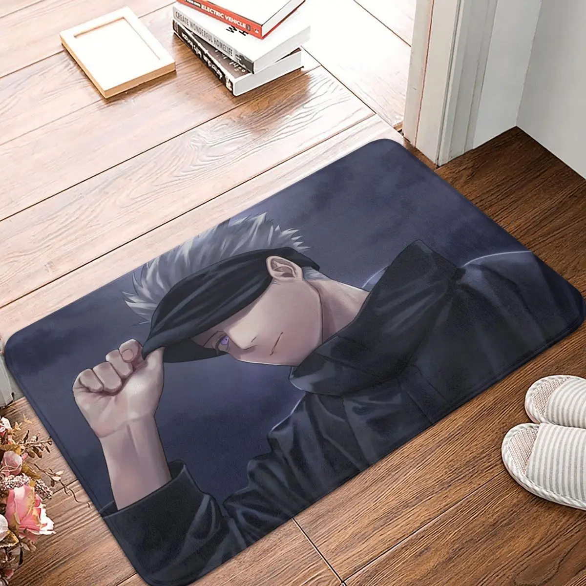 Jujutsu Kaisen Anime Kitchen Non Slip Carpet Flannel Mat Entrance Door Doormat Home Decoration Rug 6 - Jujutsu Kaisen AU Store