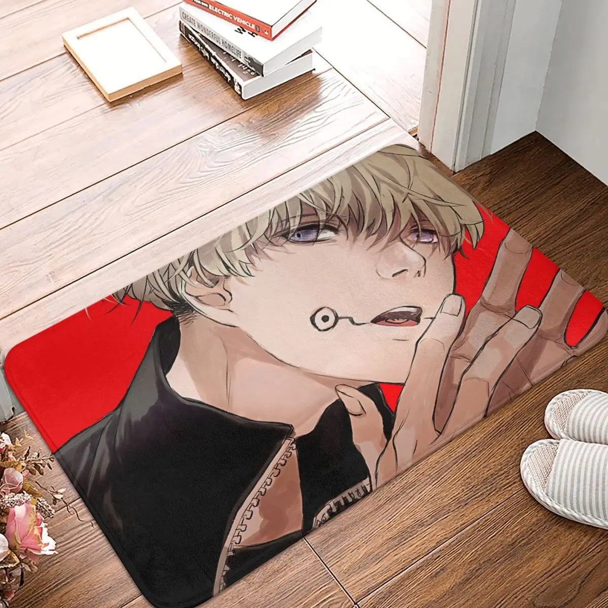 Jujutsu Kaisen Anime Non slip Doormat Toge Bath Bedroom Mat Prayer Carpet Flannel Pattern Decor - Jujutsu Kaisen AU Store