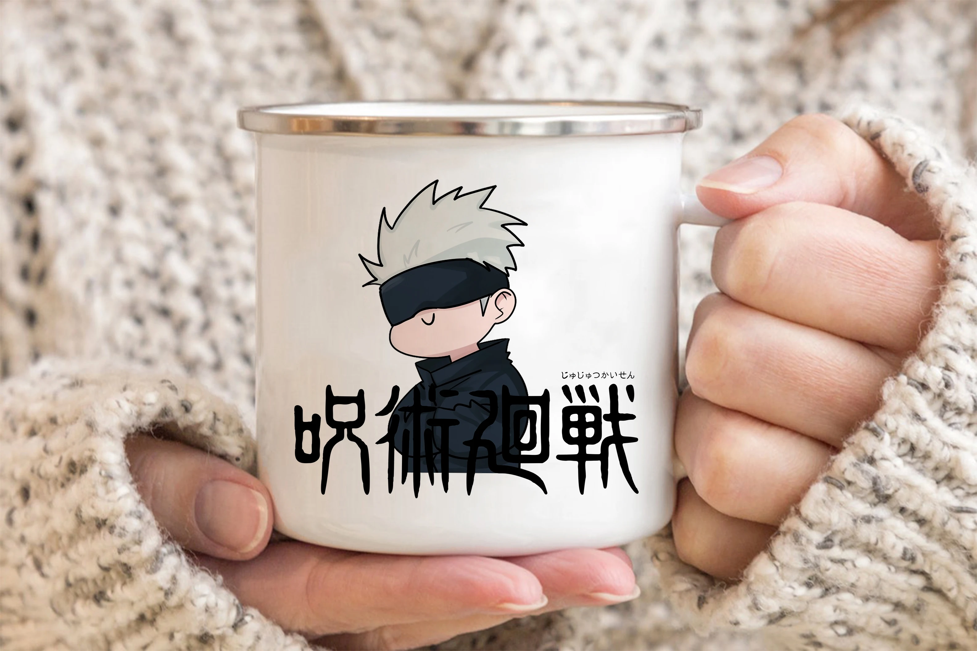 Jujutsu Kaisen Enamelled cup Coffee Mug 11oz Fun Ceramic Coffee Tea Cocoa Cup Handle Tea Drink 10 - Jujutsu Kaisen AU Store