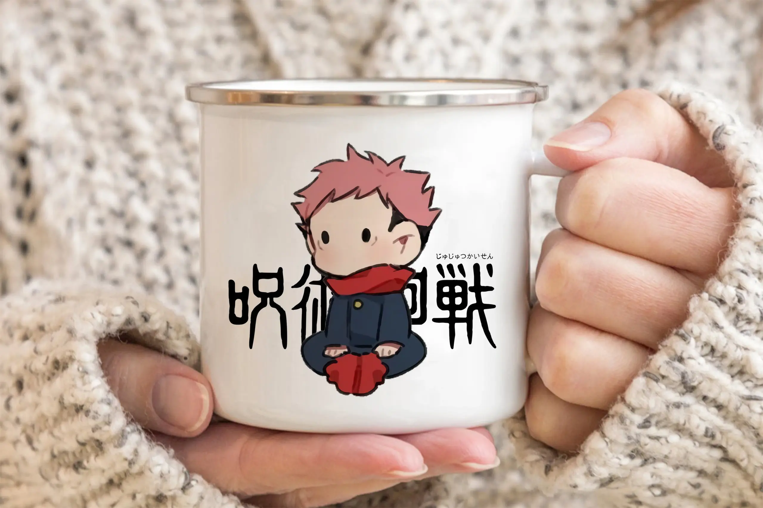 Jujutsu Kaisen Enamelled cup Coffee Mug 11oz Fun Ceramic Coffee Tea Cocoa Cup Handle Tea Drink 12 scaled - Jujutsu Kaisen AU Shop
