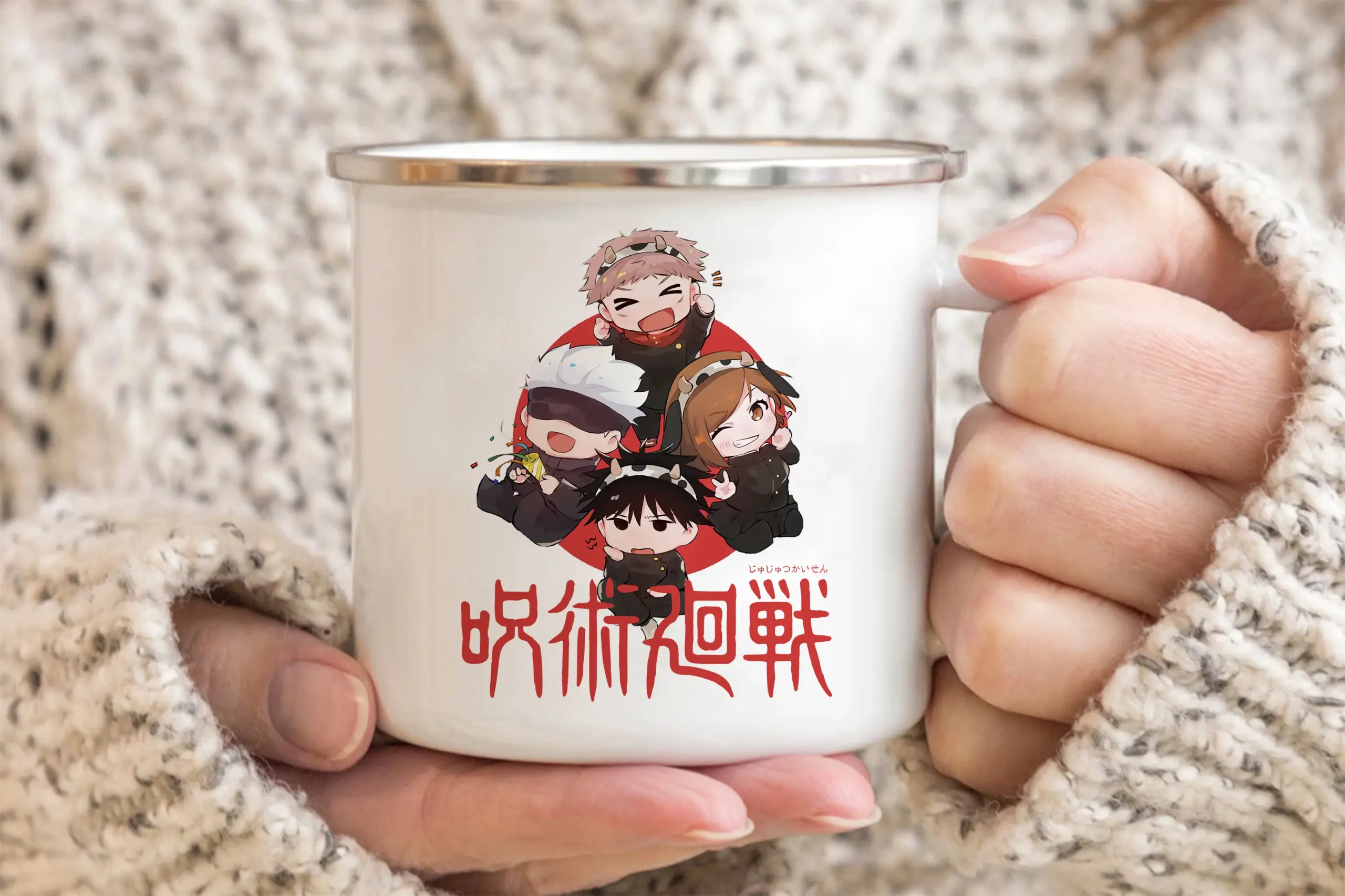 Jujutsu Kaisen Enamelled cup Coffee Mug 11oz Fun Ceramic Coffee Tea Cocoa Cup Handle Tea Drink 13 scaled - Jujutsu Kaisen AU Shop