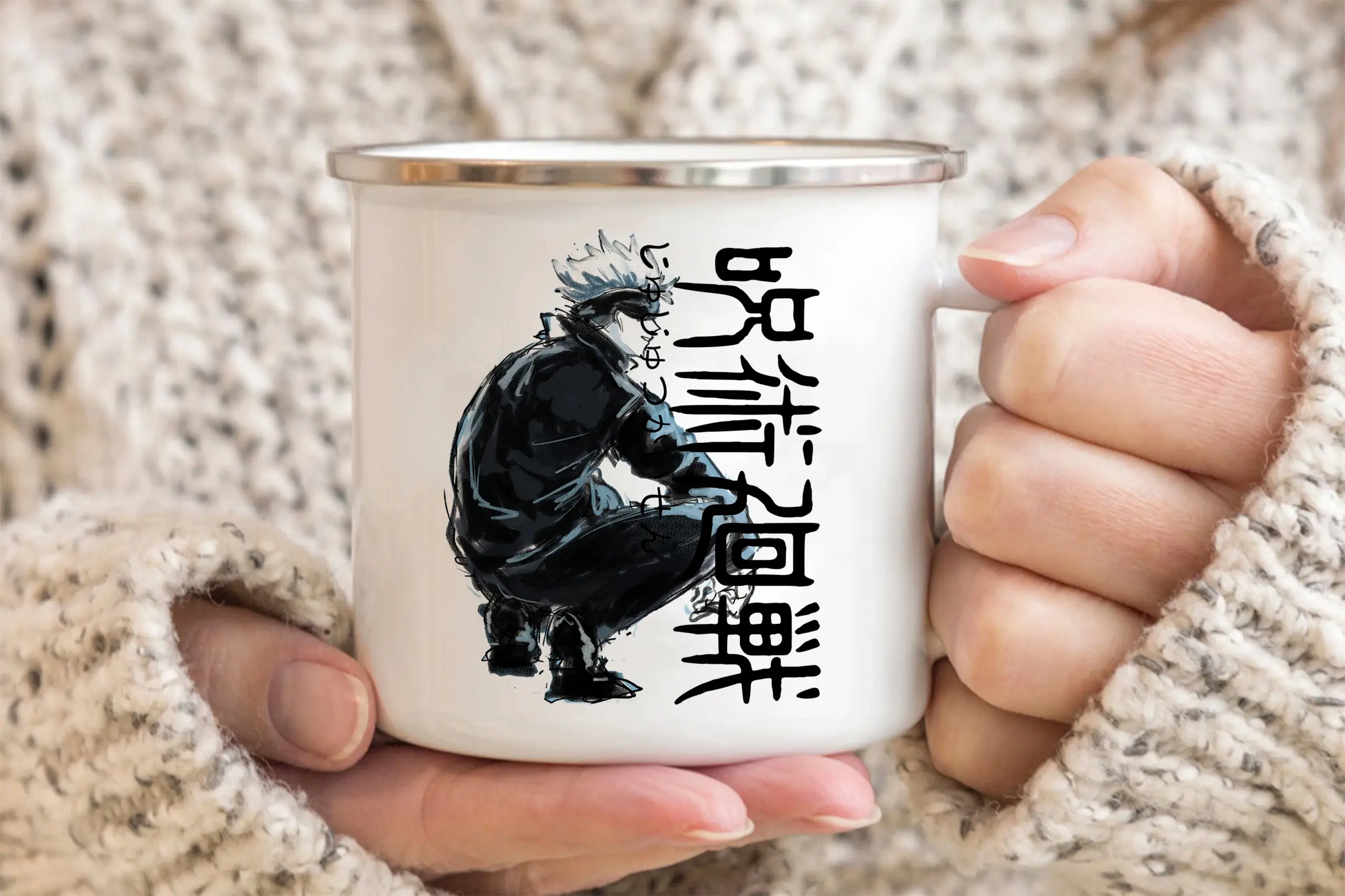 Jujutsu Kaisen Enamelled cup Coffee Mug 11oz Fun Ceramic Coffee Tea Cocoa Cup Handle Tea Drink 14 scaled - Jujutsu Kaisen AU Shop