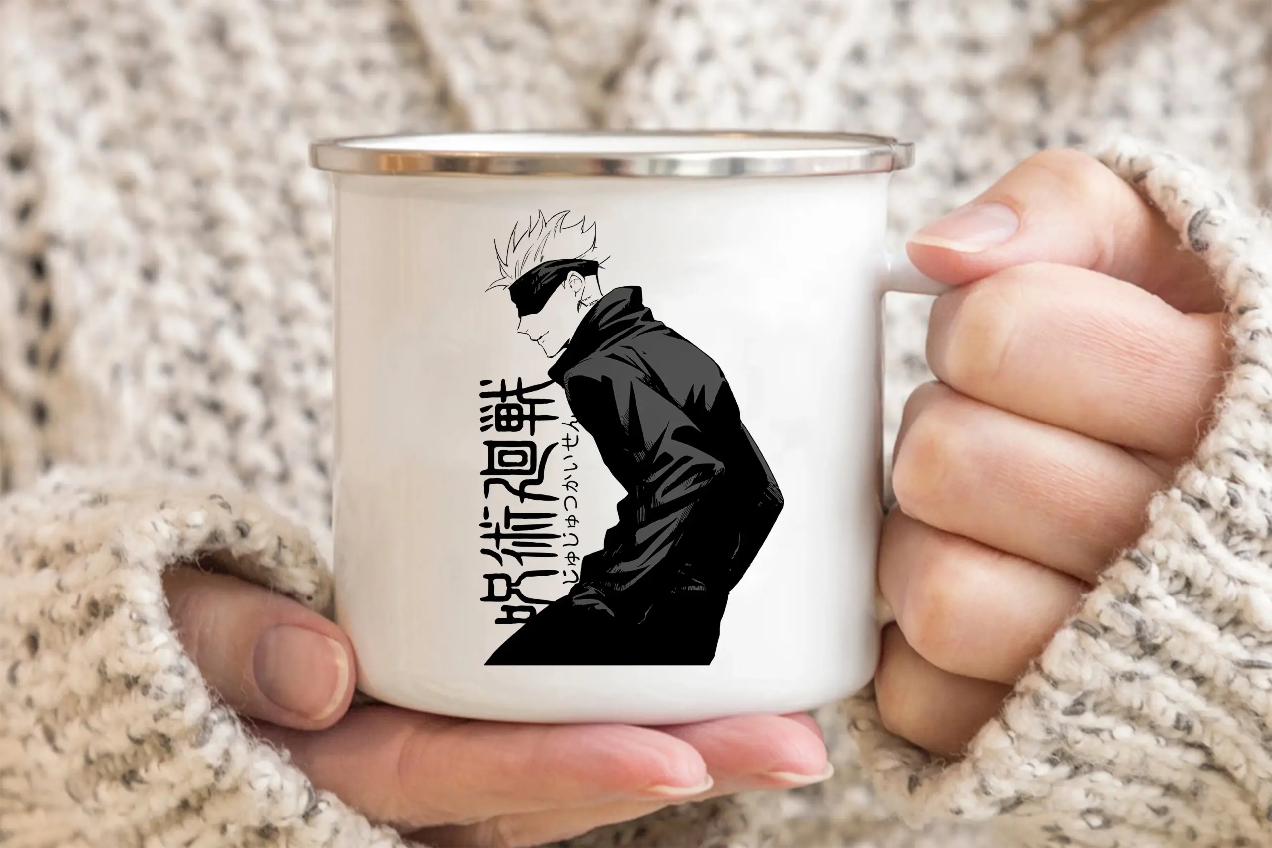 Jujutsu Kaisen Enamelled cup Coffee Mug 11oz Fun Ceramic Coffee Tea Cocoa Cup Handle Tea Drink 15 scaled - Jujutsu Kaisen AU Shop