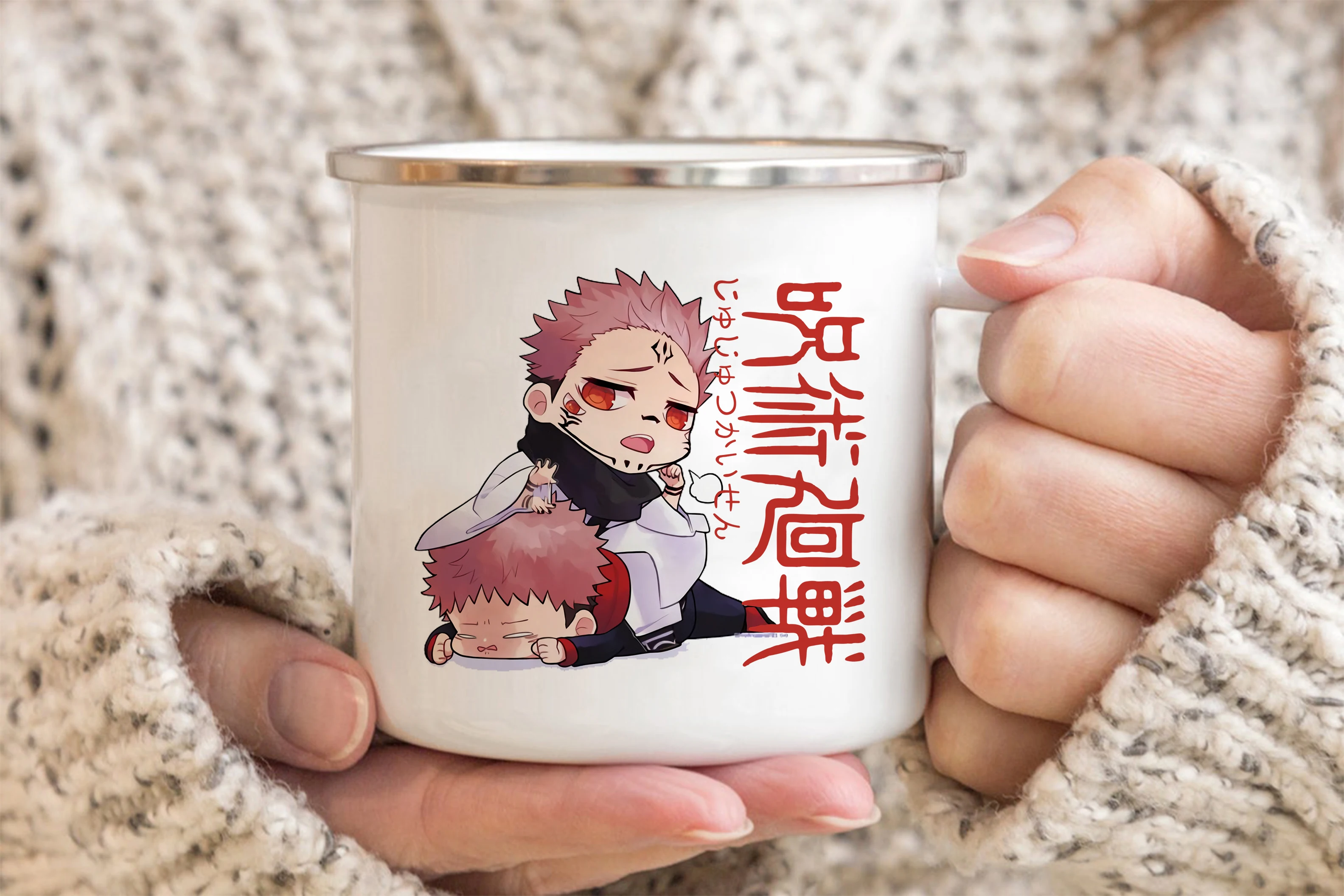 Jujutsu Kaisen Enamelled cup Coffee Mug 11oz Fun Ceramic Coffee Tea Cocoa Cup Handle Tea Drink 16 - Jujutsu Kaisen AU Store