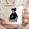 Jujutsu Kaisen Enamelled cup Coffee Mug 11oz Fun Ceramic Coffee Tea Cocoa Cup Handle Tea Drink 2 - Jujutsu Kaisen AU Shop