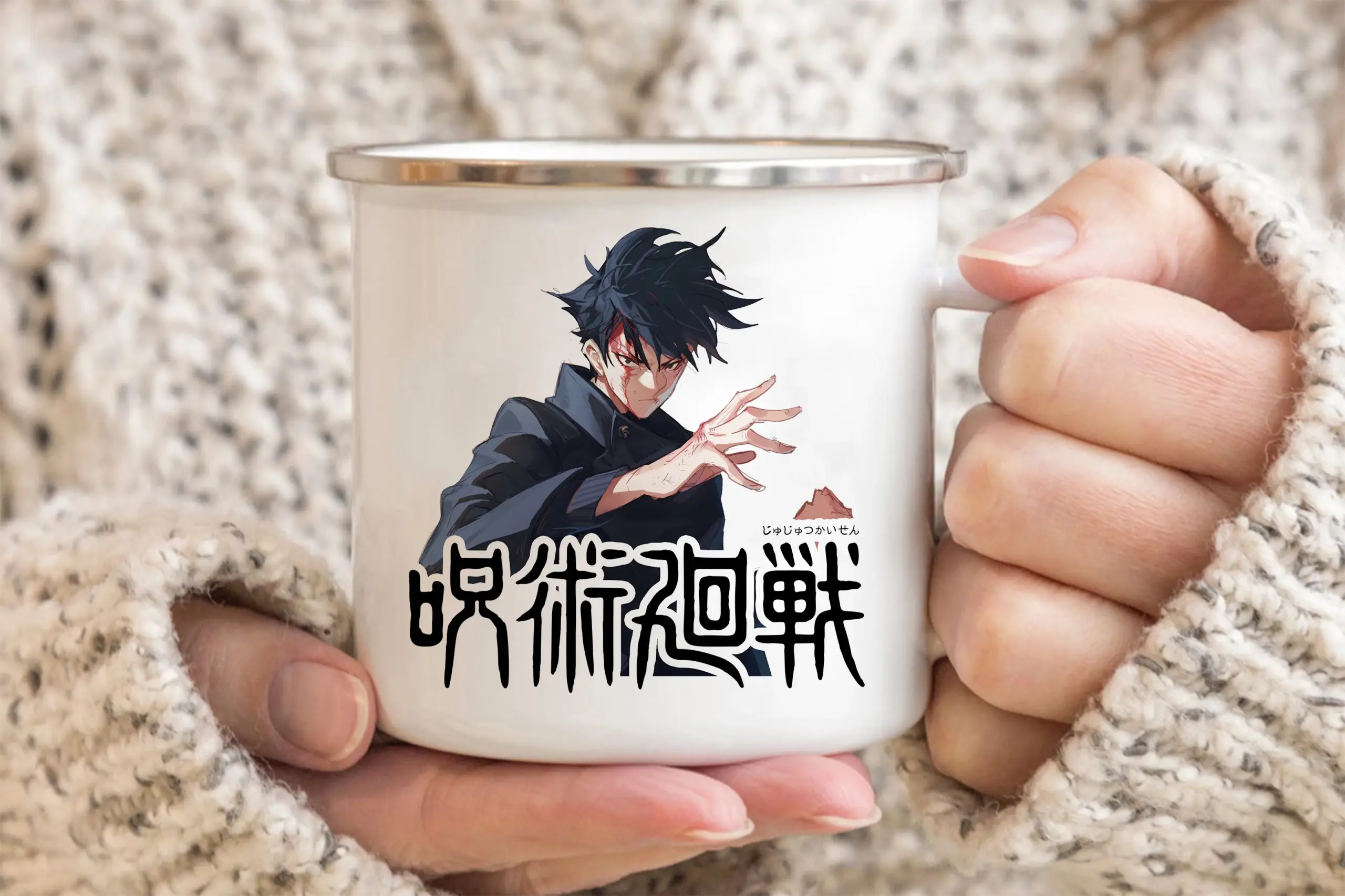 Jujutsu Kaisen Enamelled cup Coffee Mug 11oz Fun Ceramic Coffee Tea Cocoa Cup Handle Tea Drink 5 scaled - Jujutsu Kaisen AU Shop