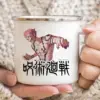 Jujutsu Kaisen Enamelled cup Coffee Mug 11oz Fun Ceramic Coffee Tea Cocoa Cup Handle Tea Drink 6 - Jujutsu Kaisen AU Shop