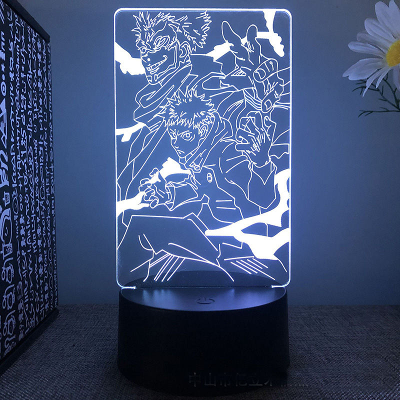 Jujutsu Kaisen Gojo Satoru Nanami Kento Sukuna 3d Led Lamp for Bedroom Anime Figure Night Lights 17 - Jujutsu Kaisen AU Store
