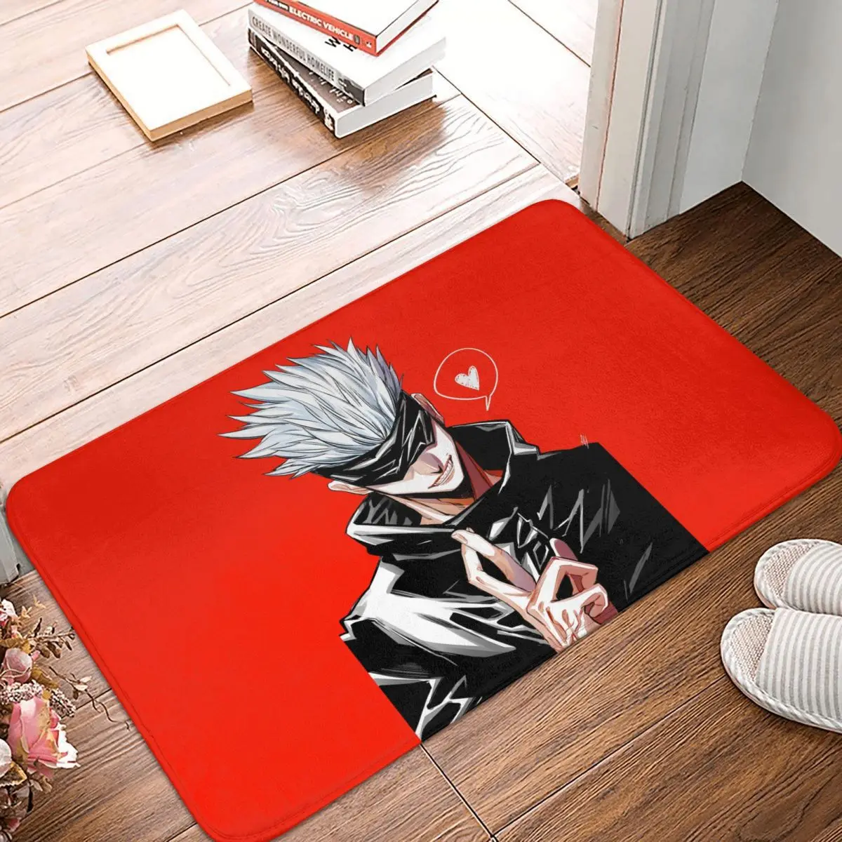 Jujutsu Kaisen Non slip Doormat Red Bath Kitchen Mat Prayer Carpet Home Pattern Decor - Jujutsu Kaisen AU Store