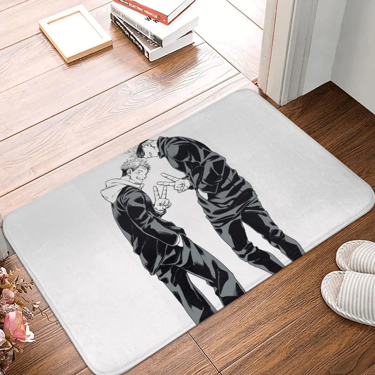 Jujutsu Kaisen Non slip Doormat Satoru Gojou Bath Kitchen Mat Prayer Carpet Indoor Modern Decor - Jujutsu Kaisen AU Store