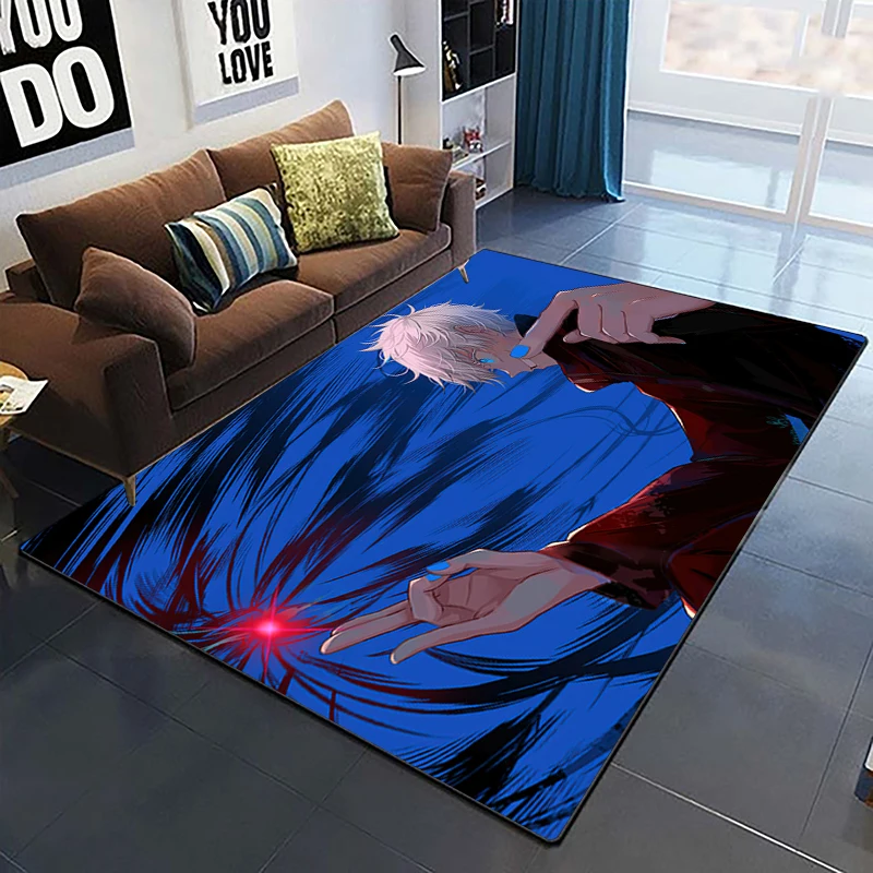 Jujutsu Kaisen anime cartoon printed area carpet Living room Bedroom floor mat Kitchen Non slip Matte 12 - Jujutsu Kaisen AU Store