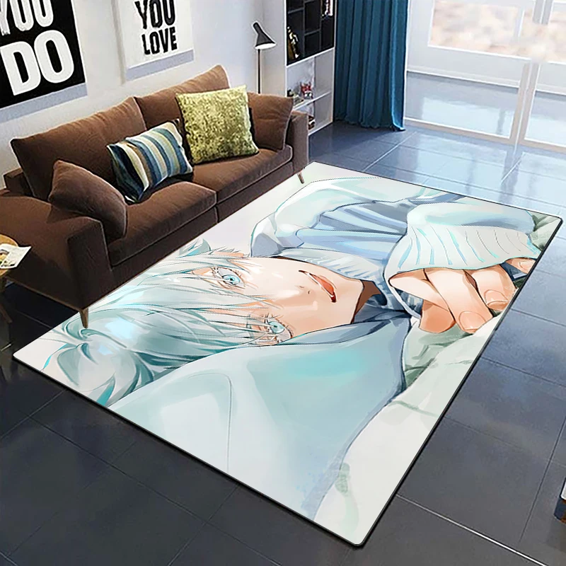 Jujutsu Kaisen anime cartoon printed area carpet Living room Bedroom floor mat Kitchen Non slip Matte 20 - Jujutsu Kaisen AU Store