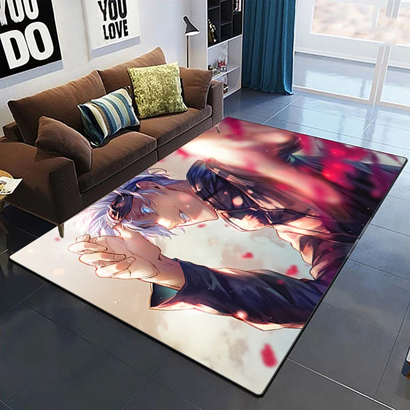 Jujutsu Kaisen anime cartoon printed area carpet Living room Bedroom floor mat Kitchen Non slip Matte 8 - Jujutsu Kaisen AU Store