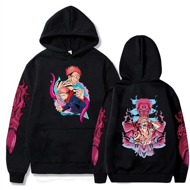 Newest Jujutsu Kaisen Japanese Anime Hoodies Men Women Cosplay Printing Ryomen Sukuna Sweatshirt Oversized Hip - Jujutsu Kaisen AU Store