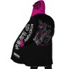 Pink Gojo JK AOP Hooded Cloak Coat SIDE Mockup - Jujutsu Kaisen AU Shop