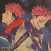 TIE LER 1PC Jujutsu Kaisen Kraft Paper Series Anime Poster Bar Cafe Decorative Painting Interior Decoration 2 - Jujutsu Kaisen AU Shop