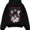 CHOSJK A.black hoodie flat back design - Jujutsu Kaisen AU Shop