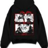 CHOSOV5 A.black hoodie flat back design - Jujutsu Kaisen AU Shop