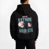 CHOSO B.black hoodie male back view - Jujutsu Kaisen AU Shop