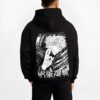 GOJO6E B.black hoodie male back view - Jujutsu Kaisen AU Shop