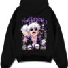 GOJO9VL A.black hoodie flat back design - Jujutsu Kaisen AU Shop