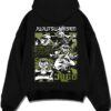 HANAMI A.black hoodie flat back design - Jujutsu Kaisen AU Shop