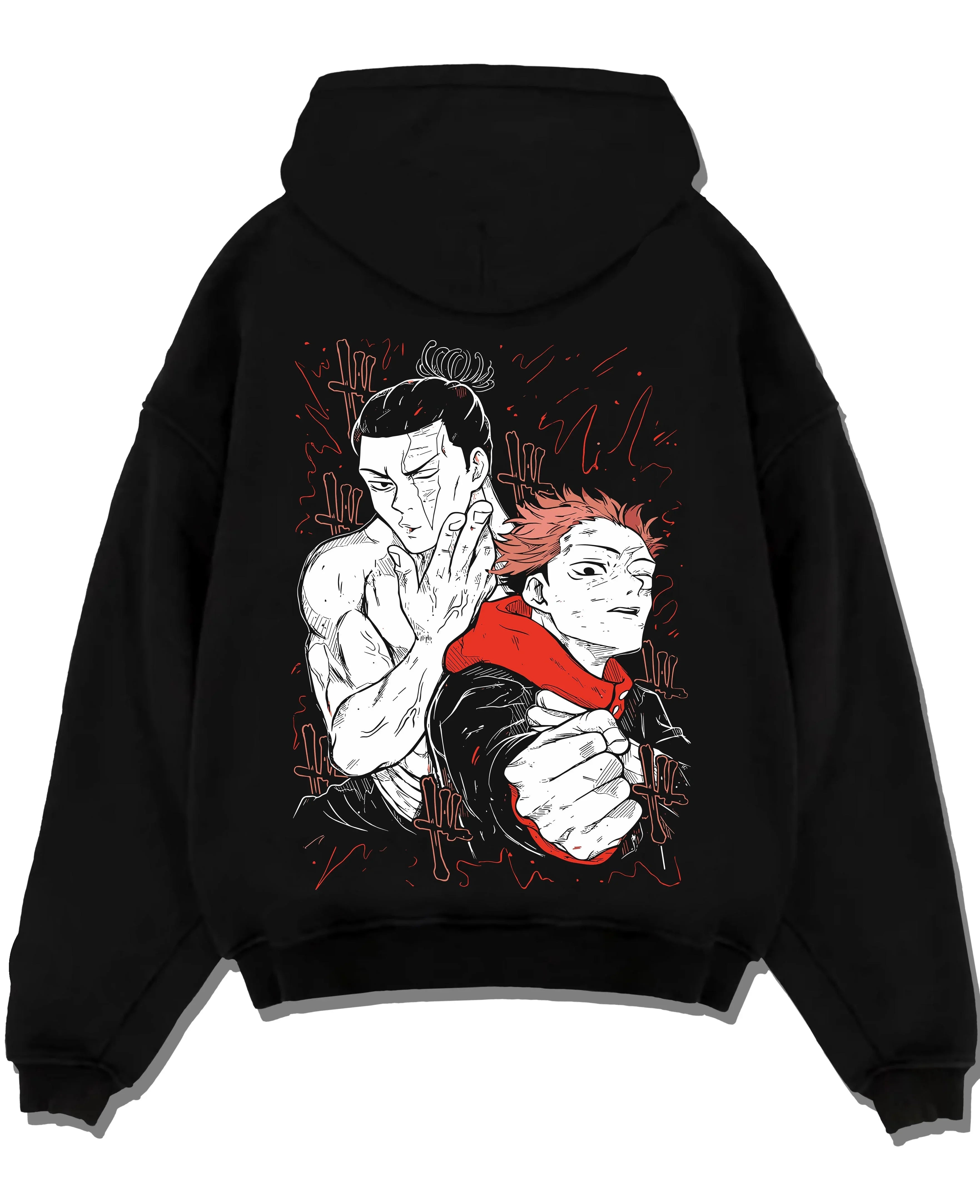 IJICHI A.black hoodie flat back design - Jujutsu Kaisen AU Shop