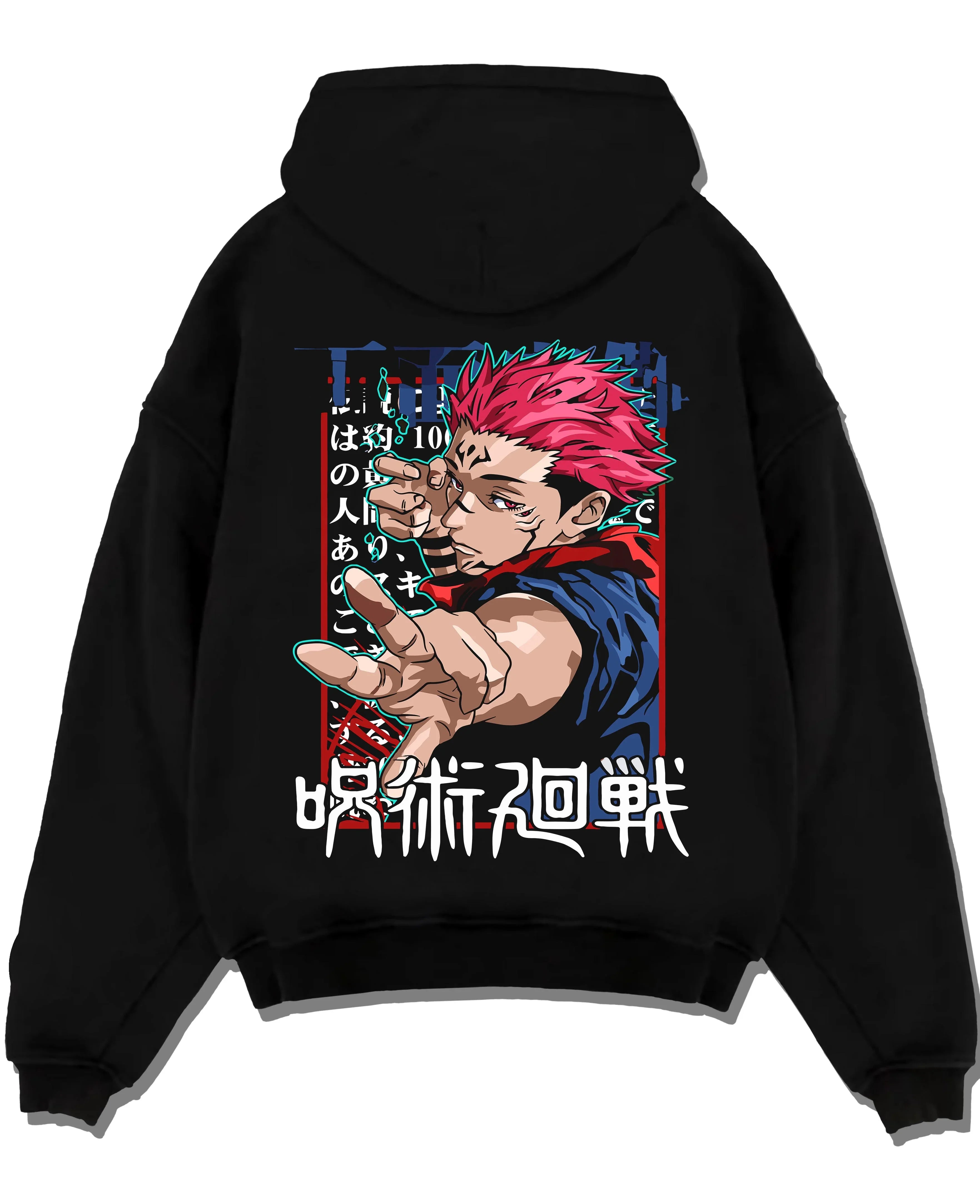 ITADPHR A.black hoodie flat back design - Jujutsu Kaisen AU Shop