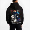 KENJKU B.black hoodie male back view - Jujutsu Kaisen AU Shop