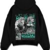 MAHITO1 A.black hoodie flat back design - Jujutsu Kaisen AU Shop