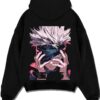 MECHAM A.black hoodie flat back design - Jujutsu Kaisen AU Shop