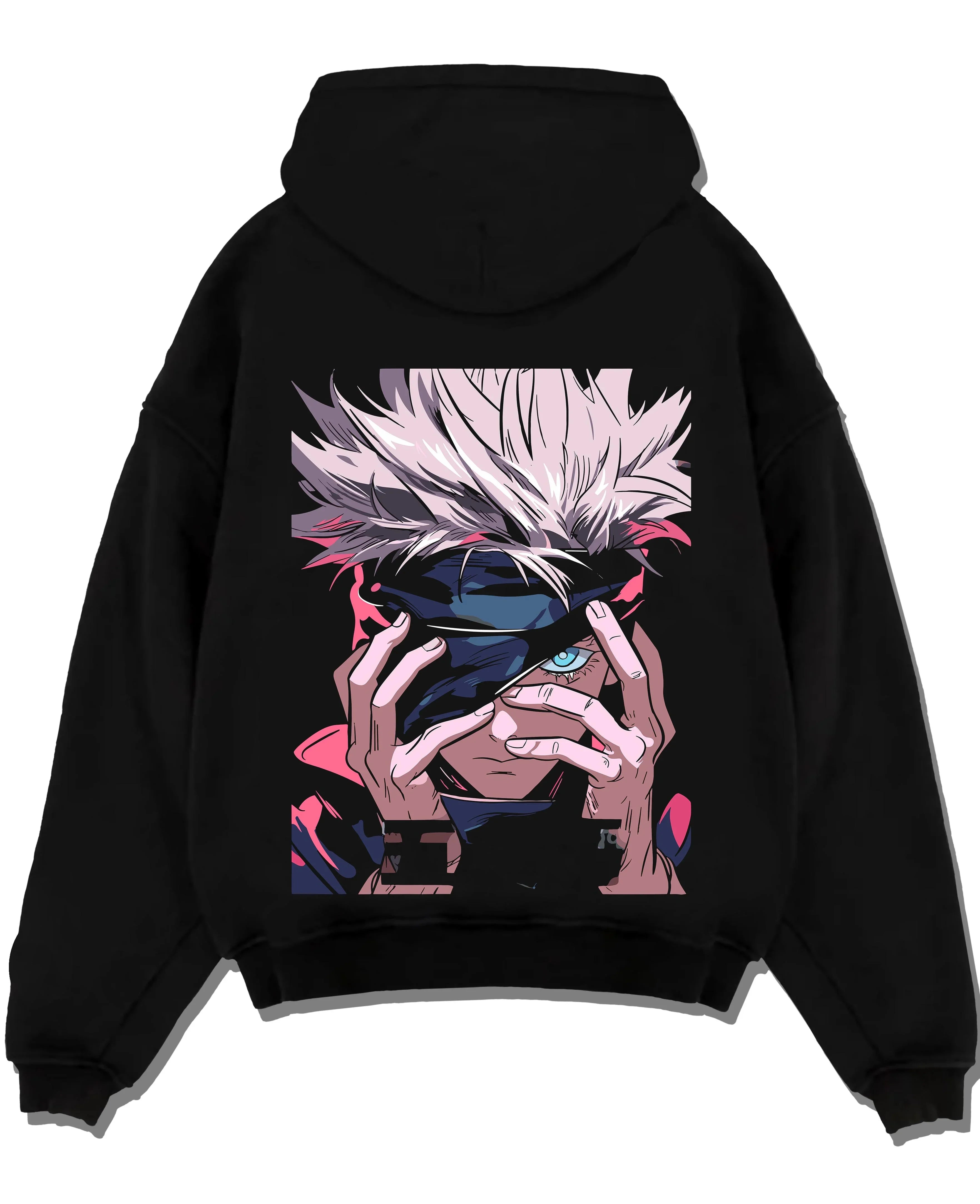 MECHAM A.black hoodie flat back design - Jujutsu Kaisen AU Shop