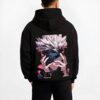 MECHAM B.black hoodie male back view - Jujutsu Kaisen AU Shop
