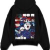 MEGFUS A.black hoodie flat back design - Jujutsu Kaisen AU Shop
