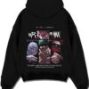 MIWAKS A.black hoodie flat back design - Jujutsu Kaisen AU Shop