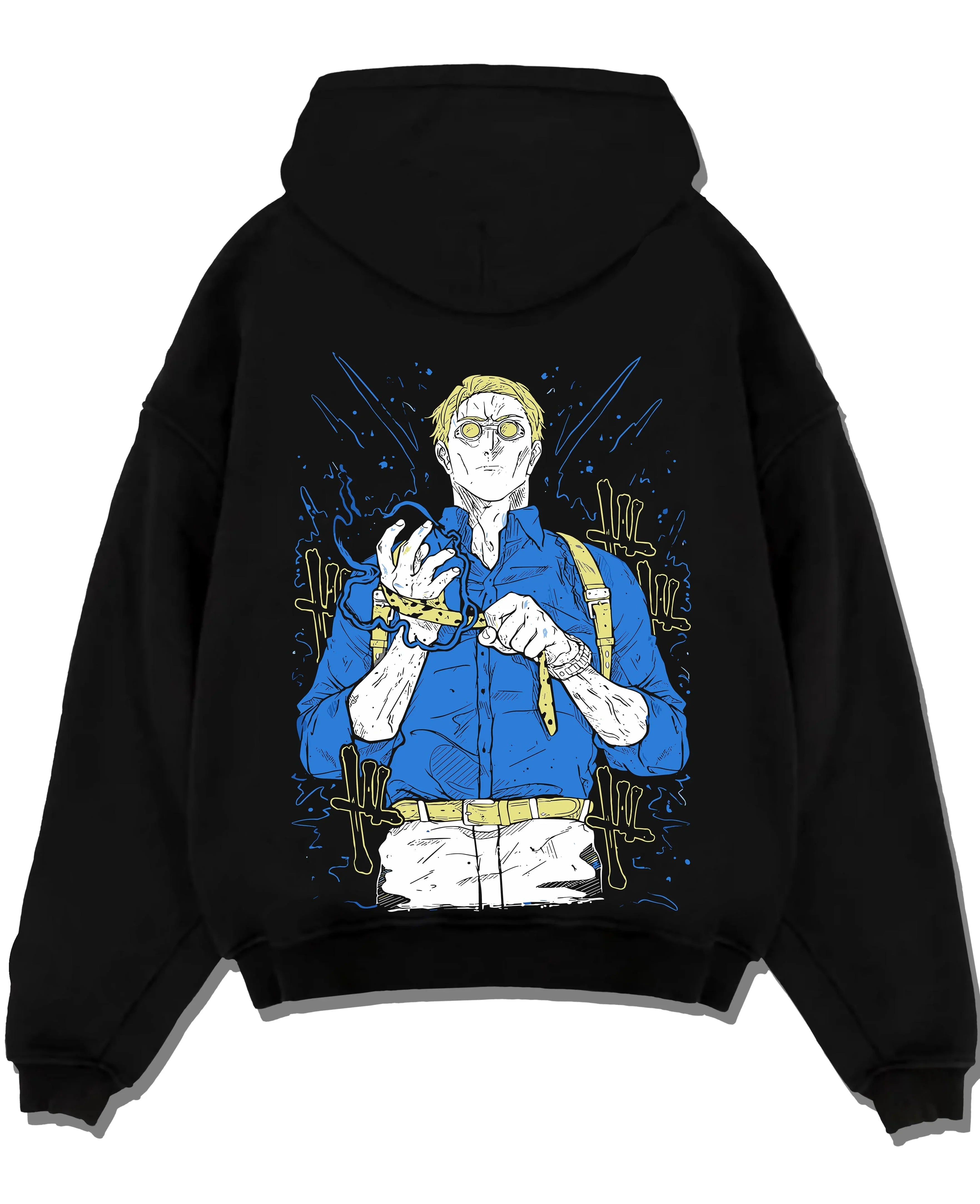 NANDET A.black hoodie flat back design - Jujutsu Kaisen AU Shop