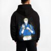 NANDET B.black hoodie male back view - Jujutsu Kaisen AU Shop
