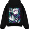 PANDA A.black hoodie flat back design - Jujutsu Kaisen AU Shop
